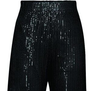 BRAND NEW NEVER WORN Sequined Dress Pants-Black